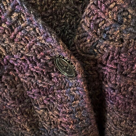 10 Crosby Derek Lam Burgundy Wool Blend Oversized V Neck Button Up Cardigan - Picture 4 of 9